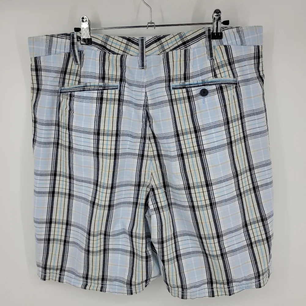 Croft&Barrow Mens 100% Cotton‎ Chino Plaid Shorts Size 38